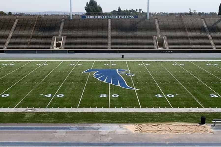 Cerritos College - Falcon Stadium - Brock USA - shock pads for ...