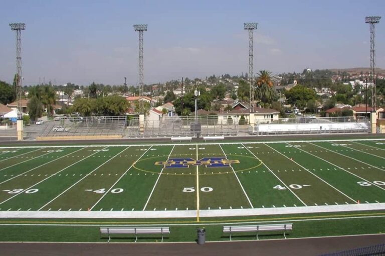 Montebello High School - Brock USA - shock pads for artificial turf