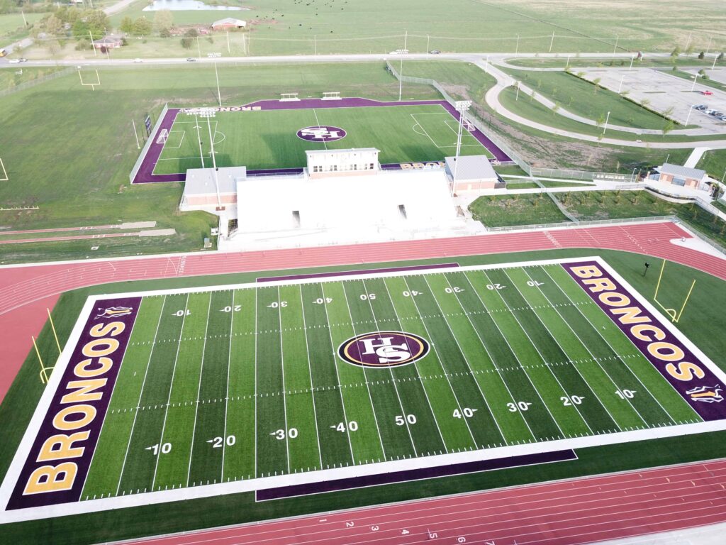 Spring Hill High School - Brock USA - shock pads for artificial turf