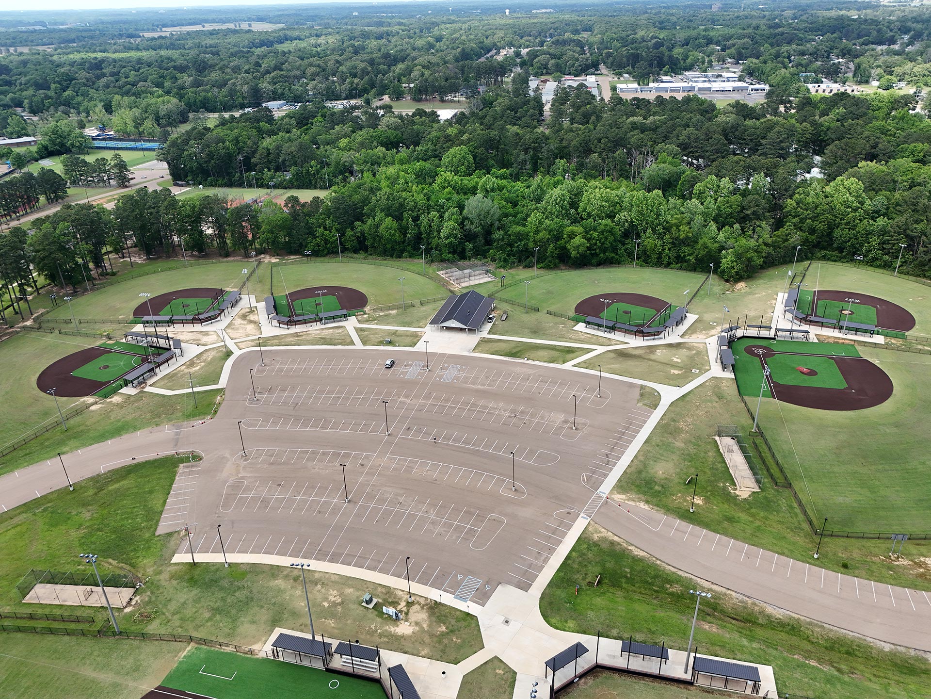 City of Pearl Parks and Recreation – Baseball Infields — Brock surface system installation