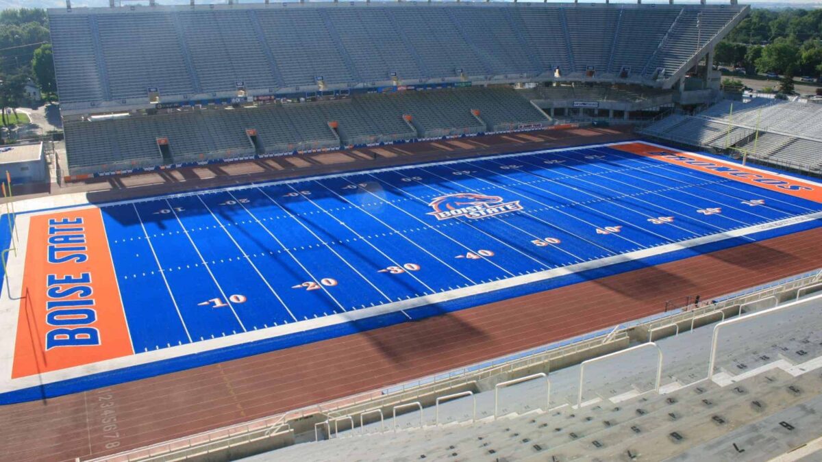 Boise State replaces iconic blue turf field for the Second time over ...