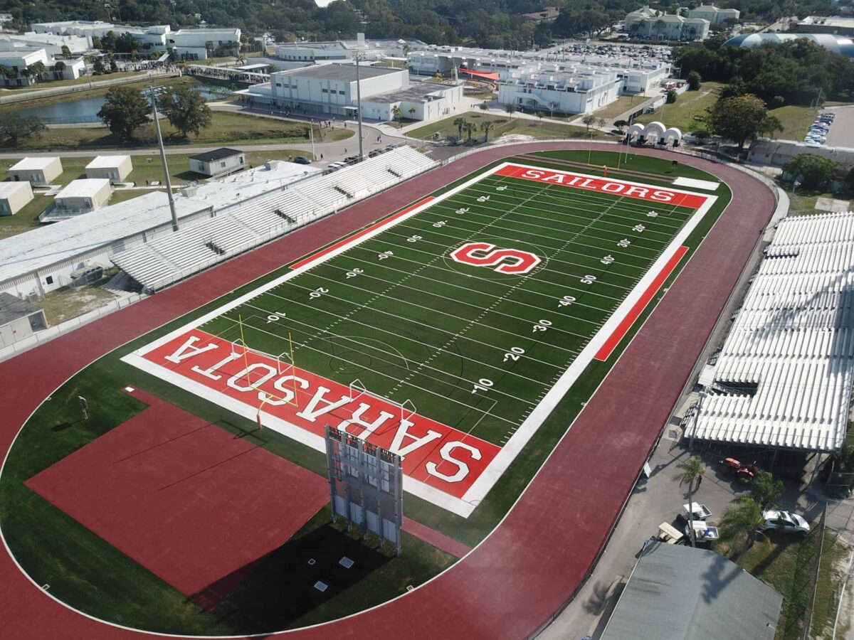 Sarasota High School - Football Field - Brock USA - Shock pads and ...