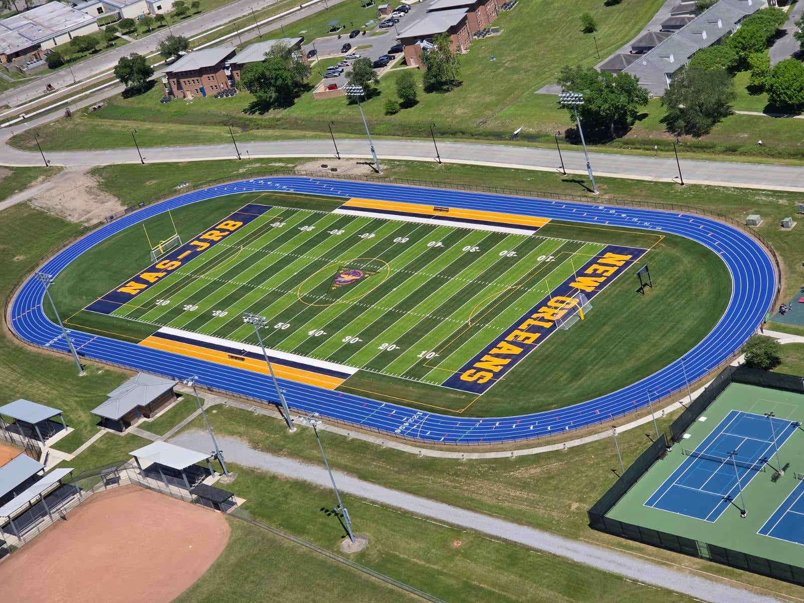 NAVFAC – NAVY Field — Brock surface system installation