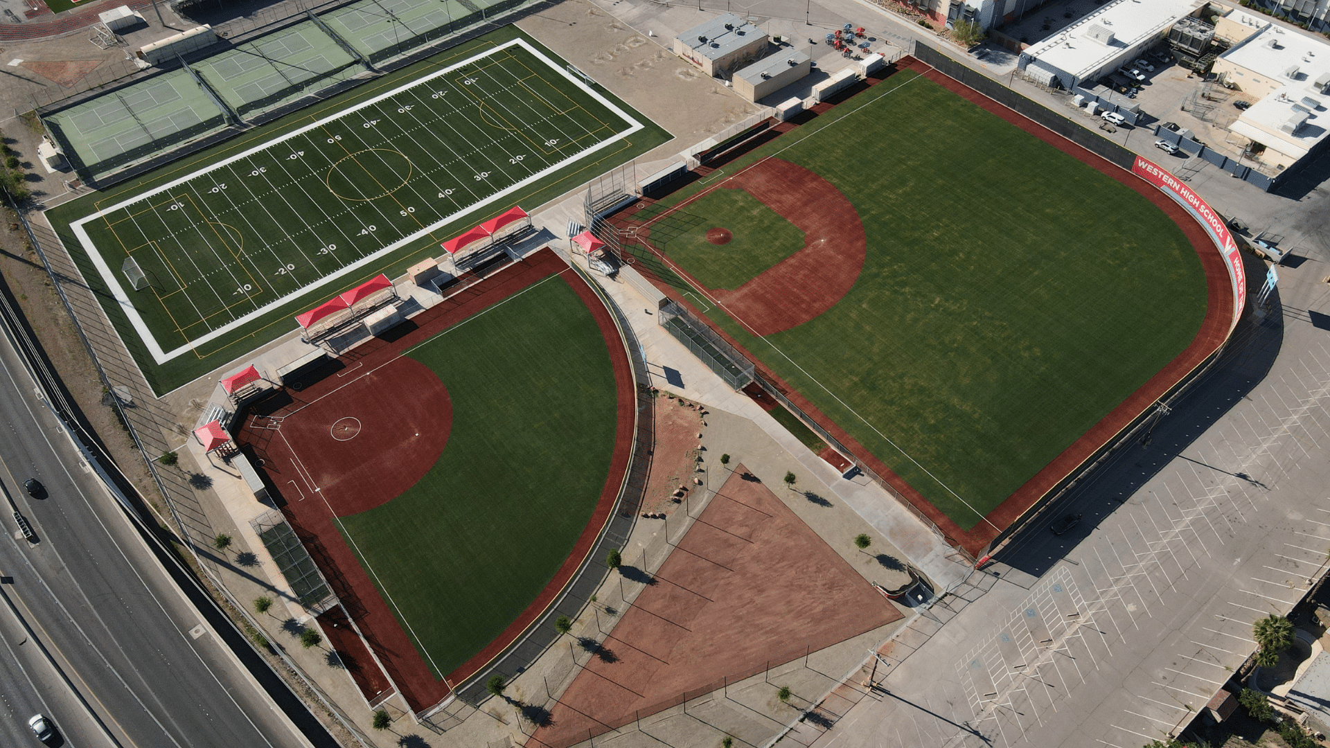 Clark County School District – Western High School – Softball — Brock surface system installation