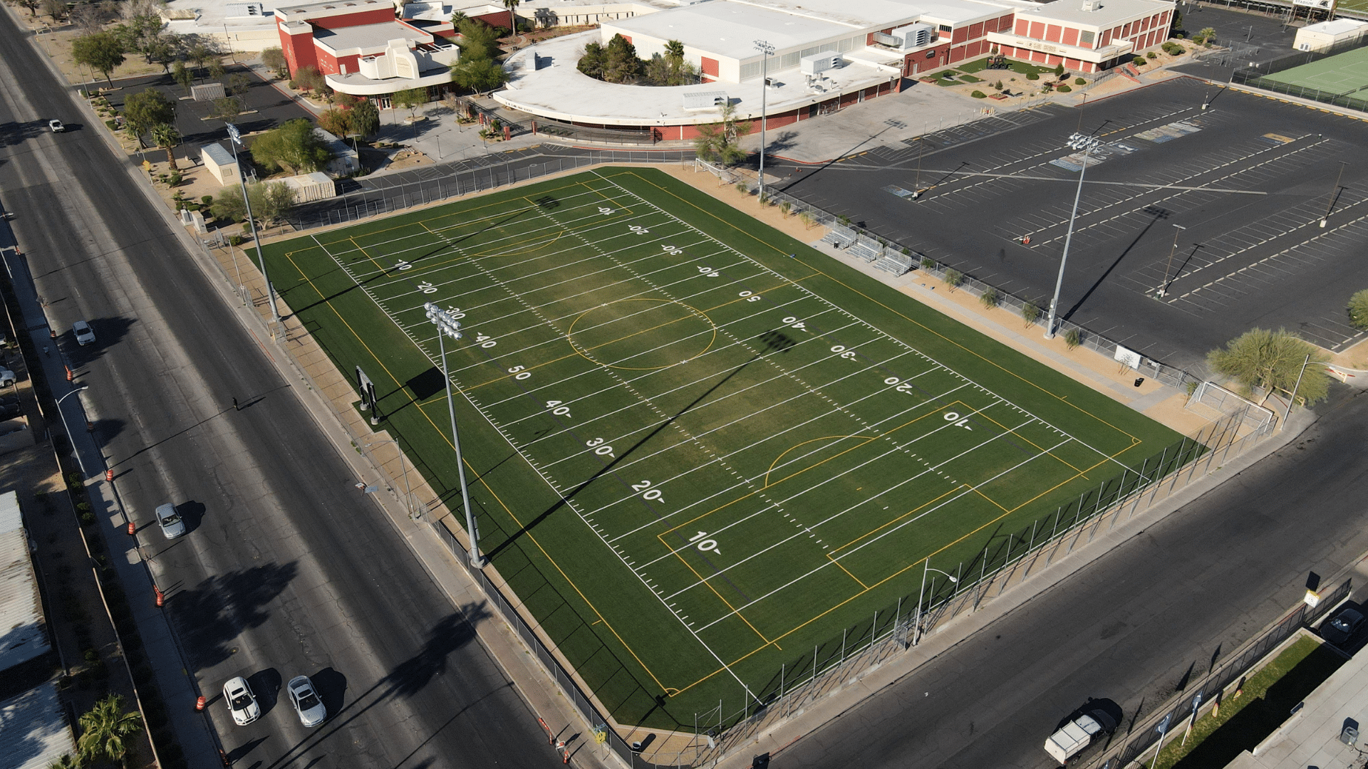 Clark County School District – Ed W. Clark High School – Multipurpose/Soccer Field — Brock surface system installation