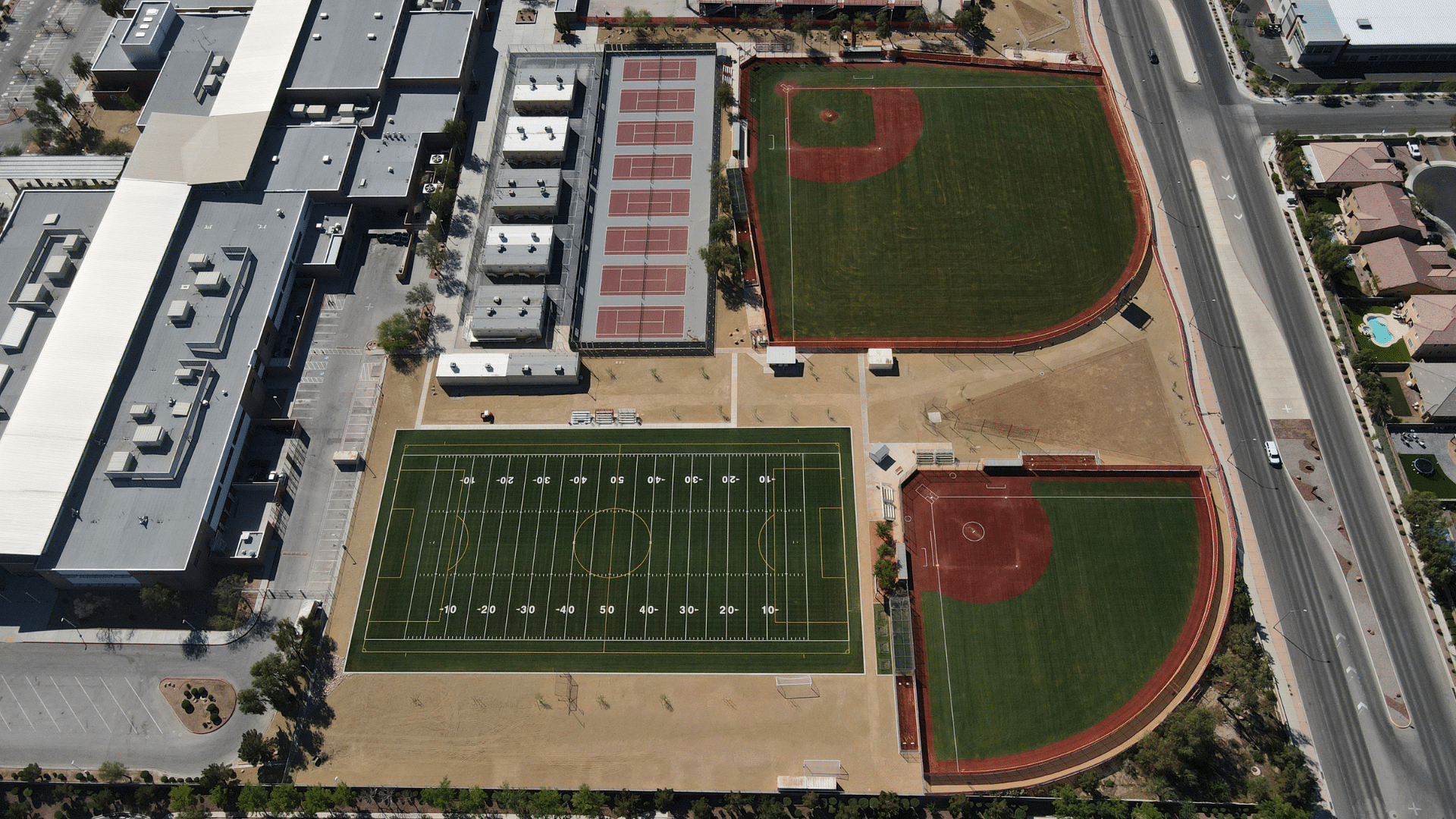 CCSD – Arbor View High School – Soccer/Multipurpose Field — Brock surface system installation