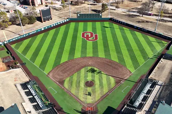 Brock Shock pad in OU baseball stadium
